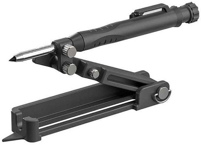 목공용 그랭이질 호그리기 목공컴퍼스, 블랙 컴파스(목공펜 포함)