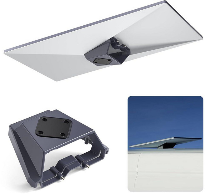 XLTYWL 2025 스타링크 미니 폴 마운트 키트 알루미늄 미니 스타링크 삼각대 어댑터(1/4"-20 및 3/8"-16 나사산 및 조절 가능한 클램프 브래킷 스타링크 미니, Gen 3 Flat Mount