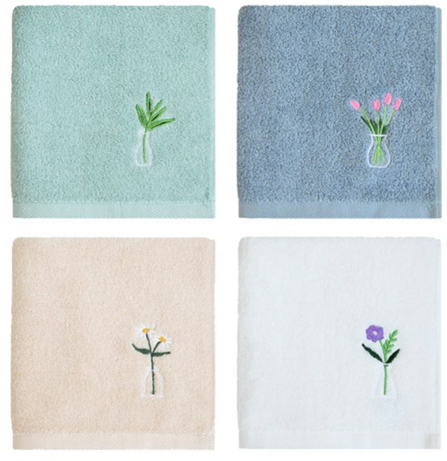 송월타올 블라썸 130g 데일리 수건, 아이보리, 1개