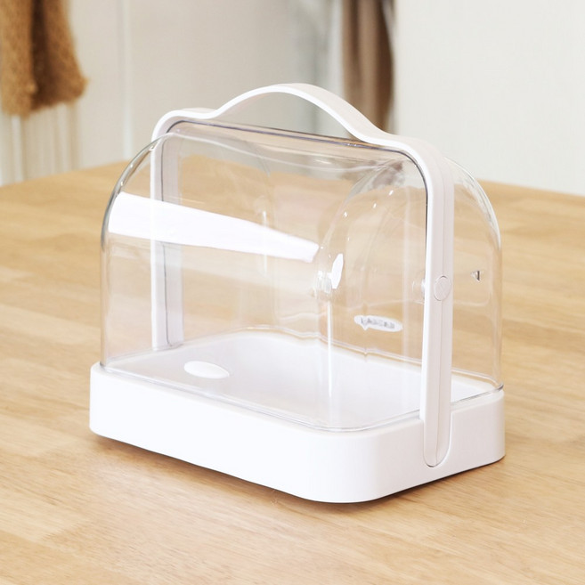 HARUNE 테이블 캐리어 양념통 젖병 화장품 다용도 소품 보관함, 1개, 화이트계열