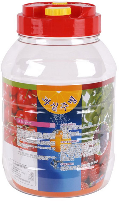 PET 과실주병(10L)/술병 과일청 과일주 매실통 매실병 밀폐 저장 용기, 10L, 1개