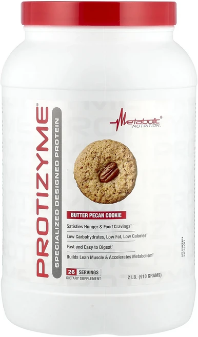 새해 건강을 선물하세요 Metabolic Nutrition Protizyme® 특수 설계 단백질 버터 피칸 쿠키 910g(2lb) 특별관리진행, MetabolicNutritionProtizyme특수설, 910g, 1 - 쿠팡