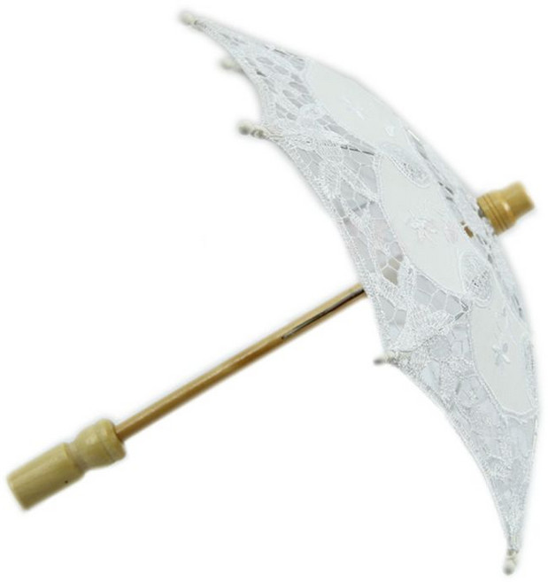 15cm Parasol 레이스 우산 사진 신부 웨딩 파티 자수 여성 패션 우산을위한 웨딩 쇼 장식