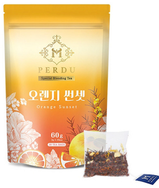 엠페르뒤 오렌지 썬셋 20티백 블렌딩티, 20개입, 1개, 3g