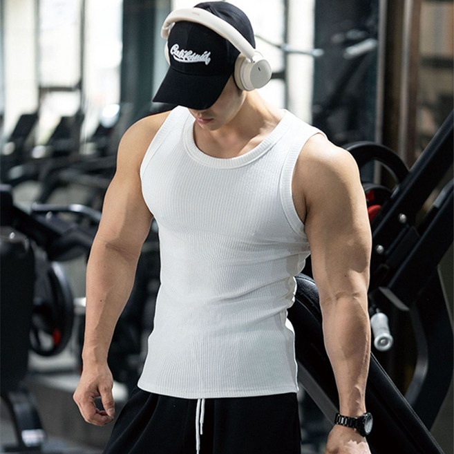 ANYOU 남자 스포츠 나시 근육맨 헬스 트레이닝 나시티