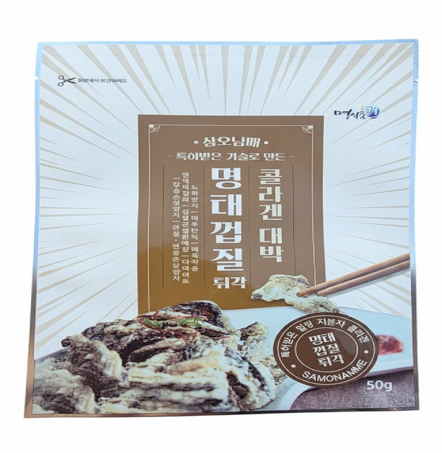 명식품본사 명태껍질튀각 [미니포장], 100개, 50g