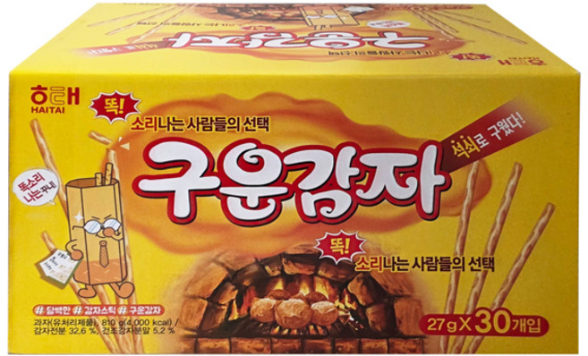 해태 구운감자 810g(27g x 30개)/트레이더스 과자, 1개, 810g