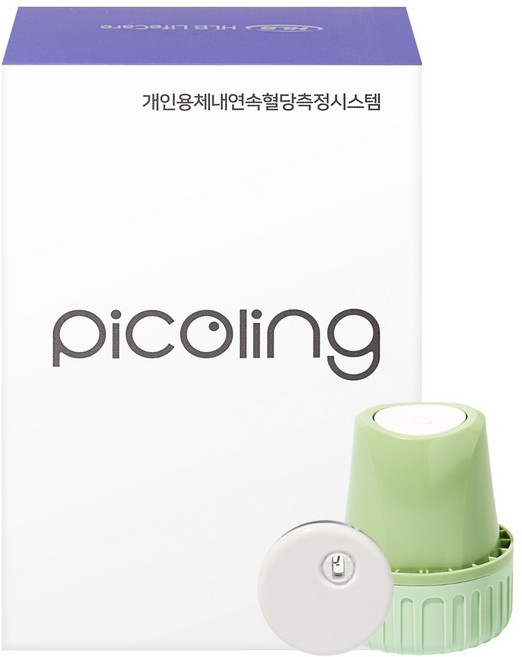 HLB라이프케어 피코링 연속혈당측정기 초소형 무채혈 혈당계 15일분, 1개, GX-01S