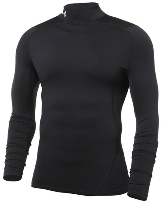 언더아머 UNDERARMOUR 남성 UA 콜드기어 아머 컴프레션 모크 블랙 1366072-001