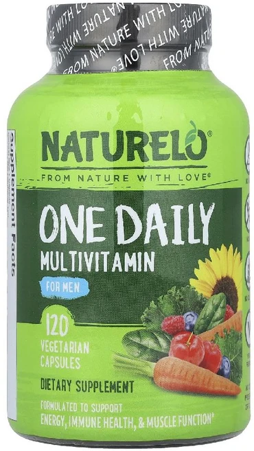 NATURELO 원데일리 맨스 멀티비타민 베지캡슐 120정, 1개 - 쿠팡