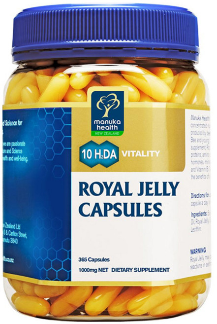 로얄젤리 마누카헬스 뉴질랜드 로얄제리 10-H2DA 365캡슐 로열젤리, 365정, 3개