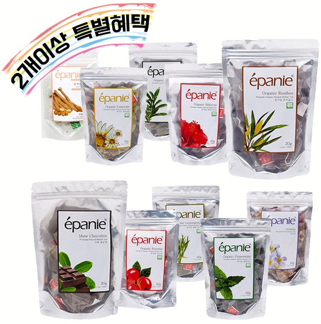 에빠니 유기농 허브차, 20개입, 1개, 1.5g