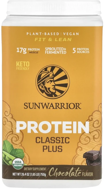 몸관리하세요 겨울입니다 Sunwarrior 프로틴 클래식 플러스 초콜릿 750g(1.65lb) 특별관리진행, 750g, 1개 - 쿠팡