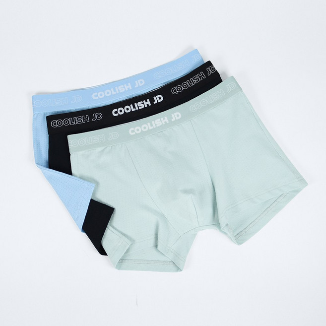 제임스딘 남아 주니어 코튼 쿨링 메쉬 드로즈 3종 세트