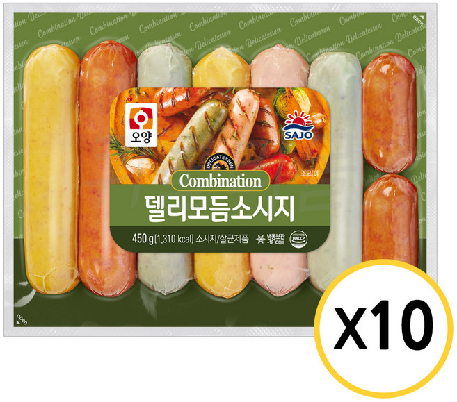 [현대프리마켓] 사조오양 델리 모듬 소시지, 4.5kg, 1세트