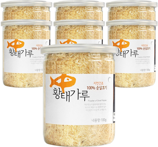 강원도 대관령 눈마을 자연건조 황태가루, 7개, 100g