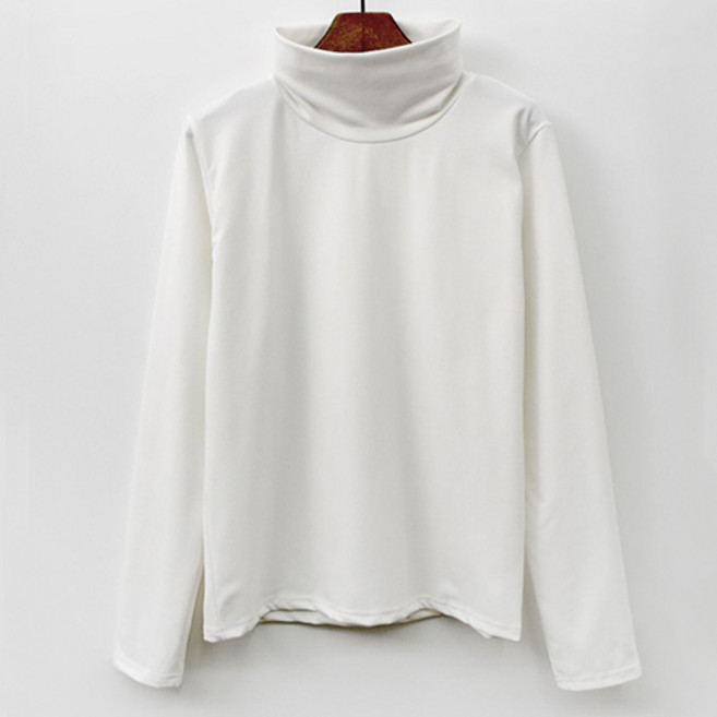 데일로엔 여성용 빅 폴라 쫀쫀 기모 긴팔 목폴라