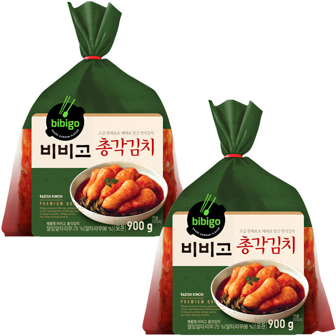 (냉장)[비비고]총각김치900g, 900g, 2개