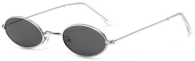 인싸템 웃긴안경 타원 패션 레옹 선글라스 실버블랙