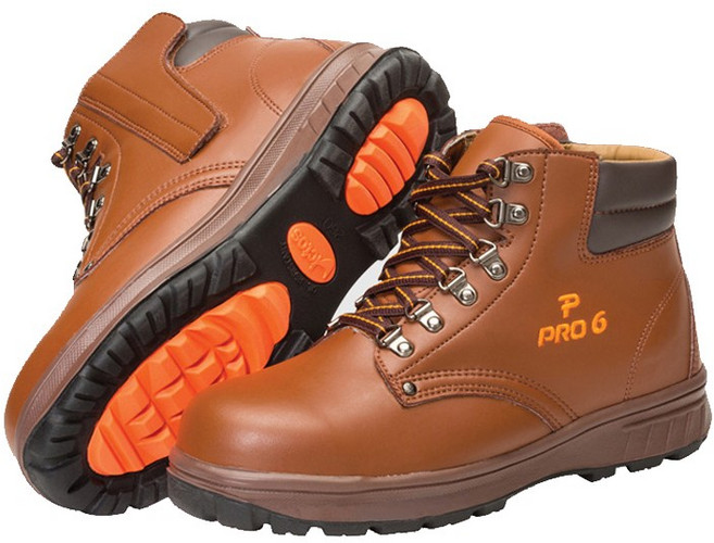 PRO6 보급형 안전화 6인치 튼튼한 작업화 공업용 산업현장 공사현장
