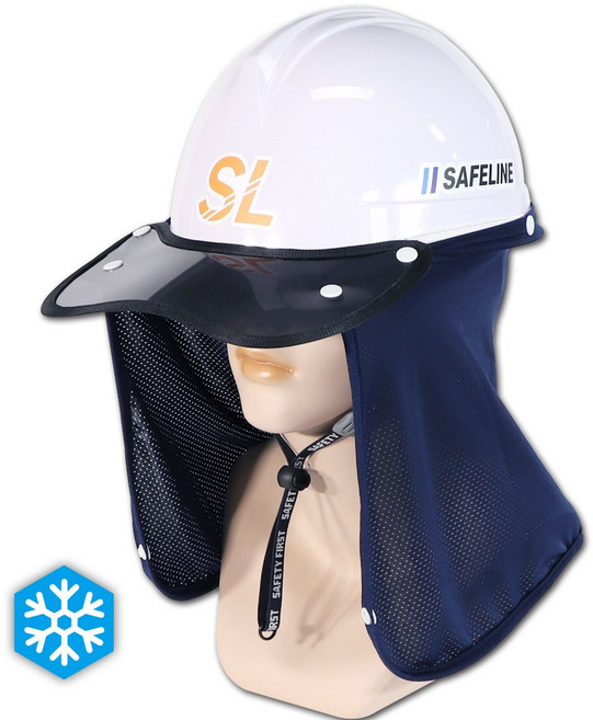 SL 안전모 썬캡 햇빛가리개 아이스 쿨링