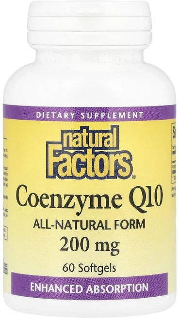 내추럴팩터스 코엔자임 Q10 200mg 소프트젤 60정, 1 - 쿠팡