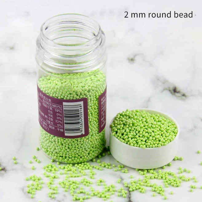 골드 비즈 진주와 같은 설탕 공 퐁당 Dly 케이크 베이킹 스프링클 캔디 볼 웨딩 장식 선물 무료 20g, 18 20g 18, 1개