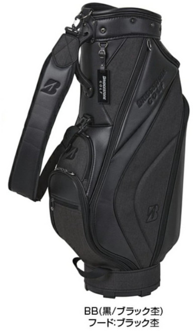 브리지스톤 골프 경량 베이직 캐디백 CBG422 일본 정규품, BB(검정/블랙 믹스)
