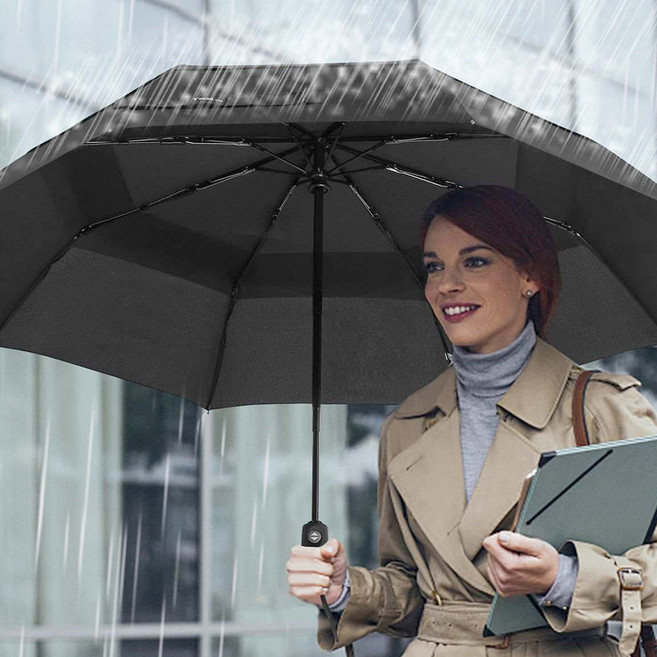 2단 접이식 자동 우산 튼튼한