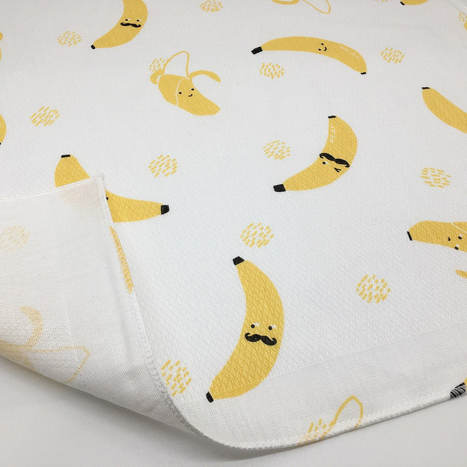 국산 순면 무형광 가제 엠보면 나염 손수건 총20장, 27.바나나20장, 1세트