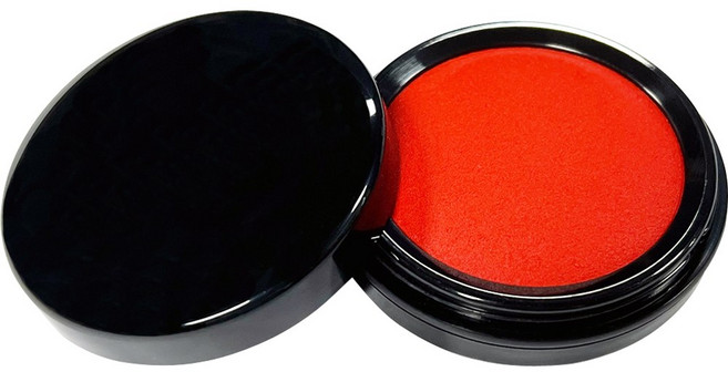 사치하타 스탬프형 인주 40호 MG-40EC / 소형 / 적색 / 서류 날인 / 도장 / 빠른 건조 / 선명한 잉크 / 번짐 적음