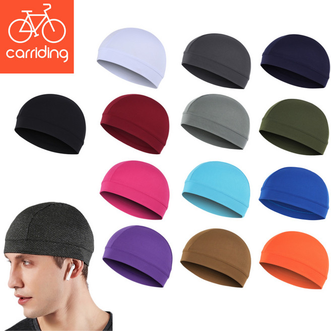 자전거모자 스포츠 두건 싸이클 쿨 땀 두건 라이딩 쪽모자 스컬캡 속 이너캡, 쿨 매쉬 라이딩 스컬캡 블루, 1개