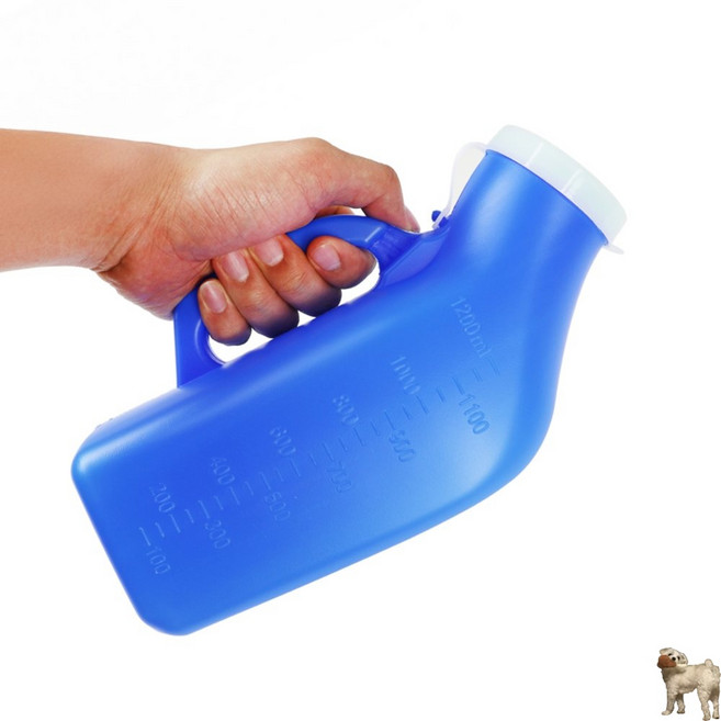 라윤앤코 간이소변기 실버제품, 남성용 블루