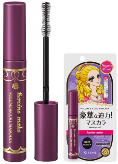 키스미 히로인메이크 볼륨앤컬 마스카라 EX 6g, 딥 블랙BK, 4개