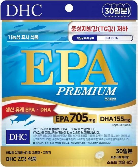 [DHC] 오메가3(EPA·DHA 함유) 180정, 1개 - 쿠팡