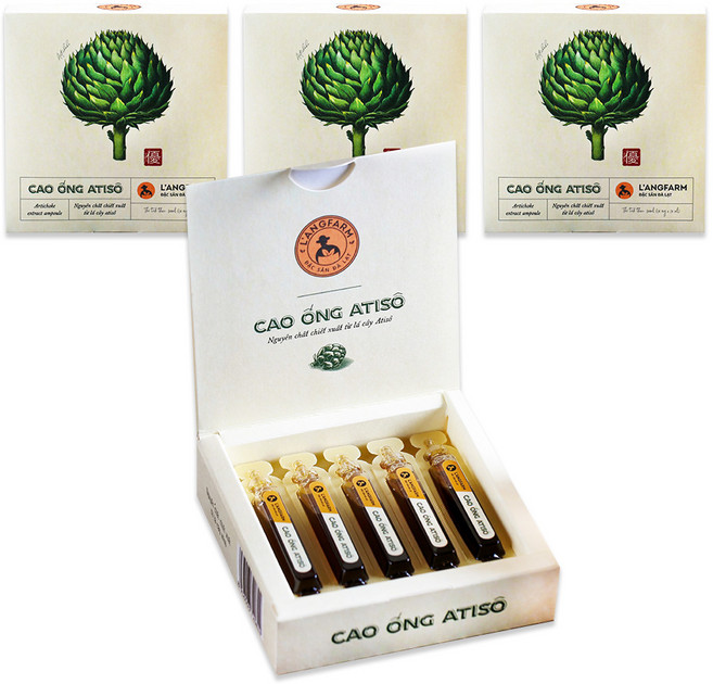 베트남 랑팜 아티초크 아티소 숙취해소제 앰플 LANGFARM ATISO, 4박스, 100ml