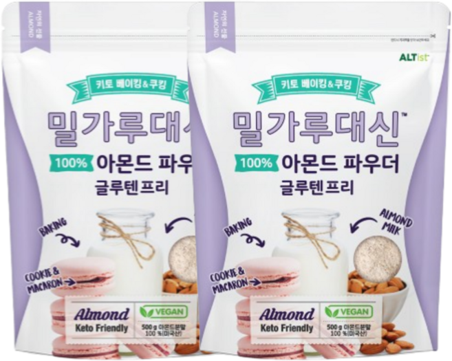 알티스트 아몬드파우더, 500g, 2개