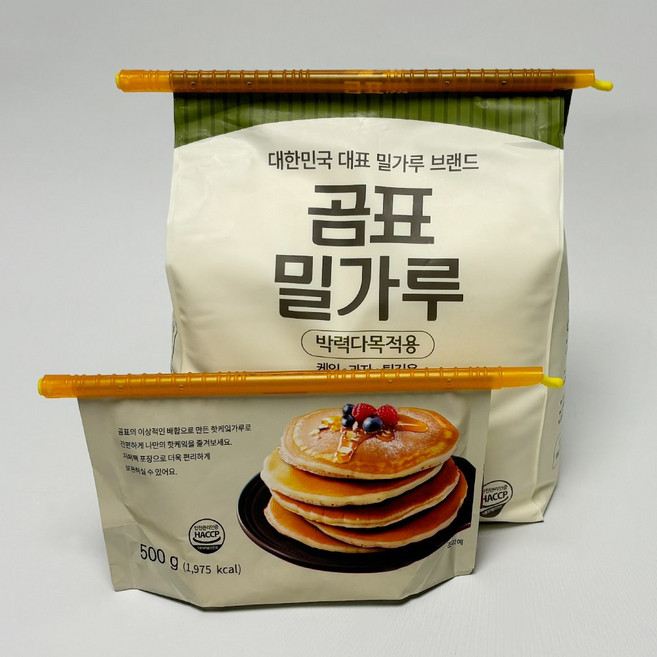 미스터착 주방 과자 비닐 봉투 봉지 밀봉 클립 막대 스틱 집게 중형 대형, (225mm +285mm), 10개