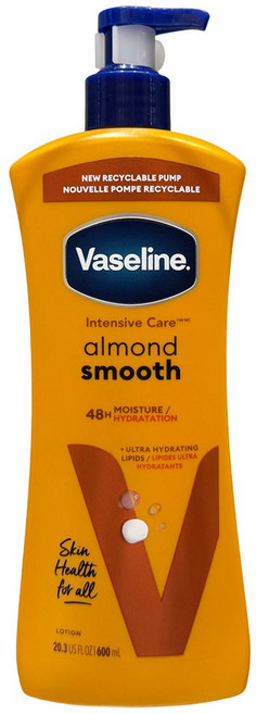 Vaseline Intensive Care nourishing moisture 保濕乳液, 1個, 杏仁油+E 600ML-2028/05
