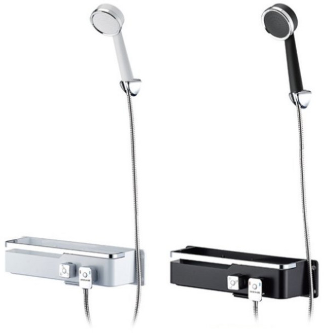 바스럽 국산 무타공 선반형 샤워기 수전 [설치 영상 포함], 1개, 화이트