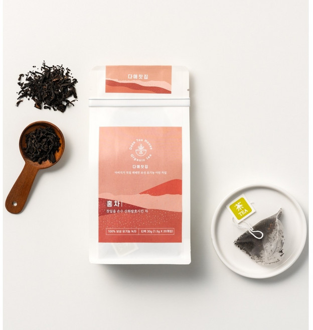 다애찻집 홍차40g 보성유기농홍차 부드러운홍차, 1.5g, 1세트, 20개입, 티백(20ea)