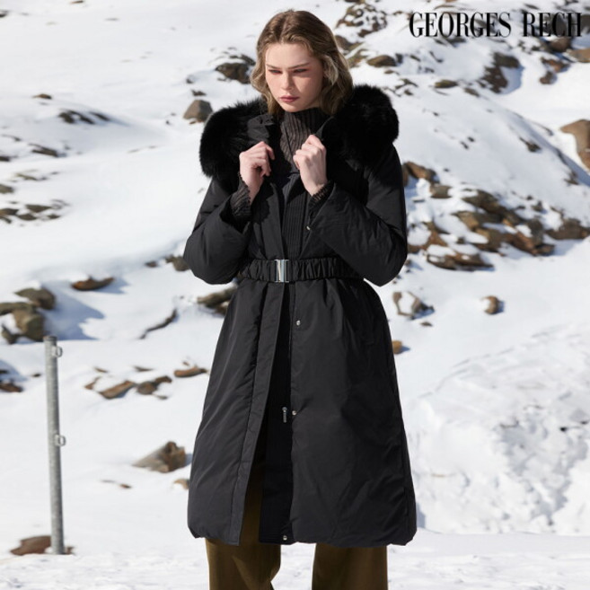 [조르쥬 레쉬] ○(런칭가 299 900원) 25FW 풀스킨 폭스퍼 롱 구스다운