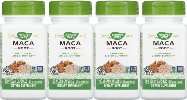 네이처스웨이 마카 뿌리 525mg, 100정, 4개 - 쿠팡