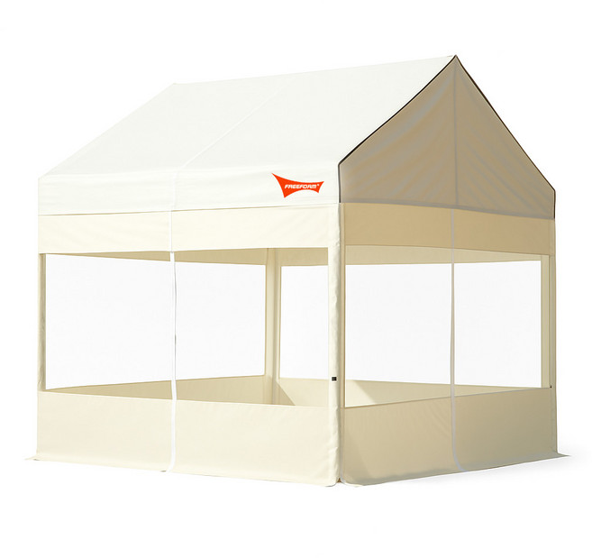 프리폼 접이식 캐노피 투명 천막, 베이지