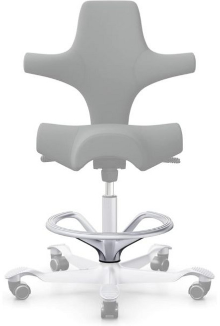 HAG 카피스코 의자용 블랙 풋링 발판 풋레스트 발받침, Silver