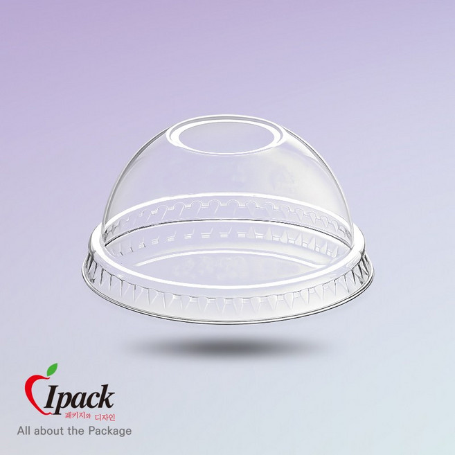 아이팩피앤디 92파이 돔리드 PET 컵뚜껑 국산 투명, 1박스, 1000개, 돔 뚜껑