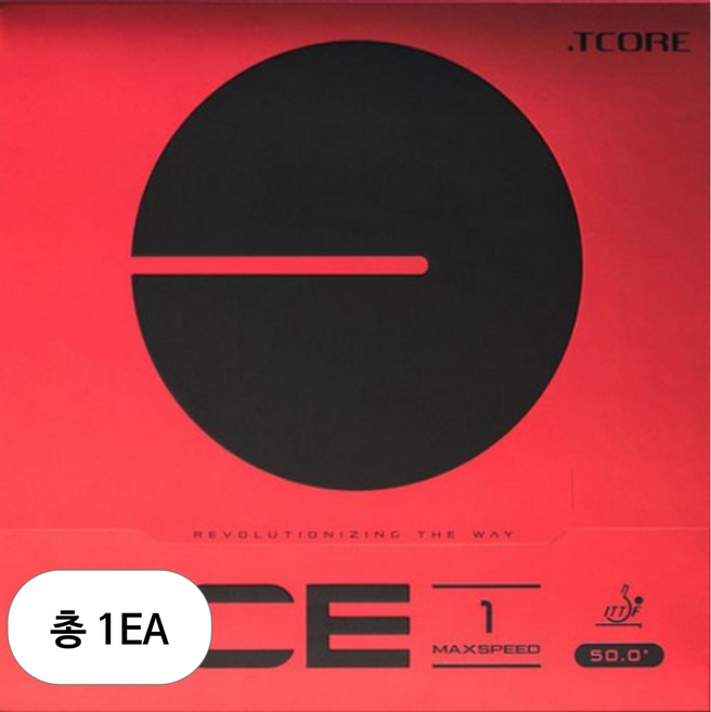 티마운트 에이스1 탁구 러버, BLACK, 1개