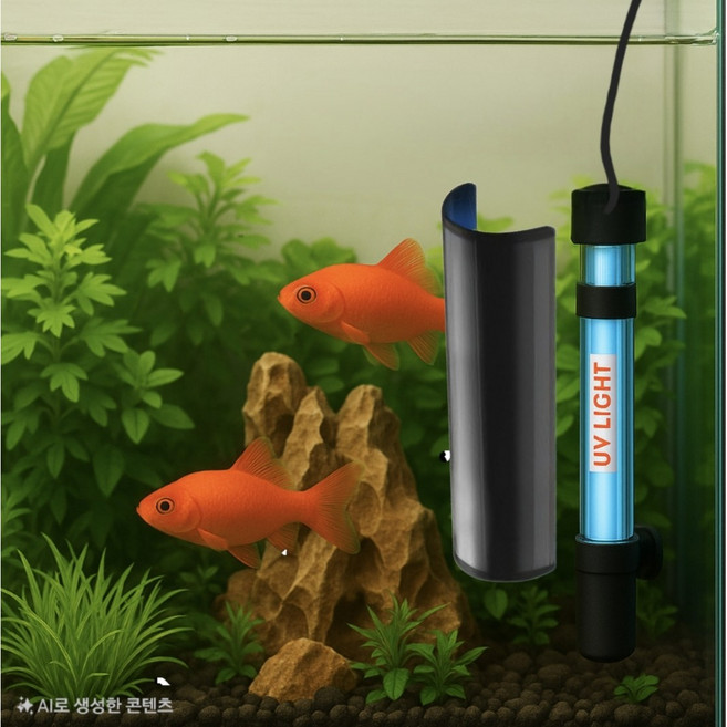 수족관 수질개선 연못 녹조 제거 백탁현상 수영장 맑빛 uv살균기 어항 방수 냄새 제거제 침수 살균등 업소용활어 살균램프 횟집수조 소독 수중 조명 수경재배 물 정화제 이끼방지 관리, 1개, 13W