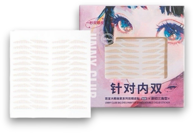 UNNY CLUB 雙眼皮貼 針對小內雙 90貼, 1個