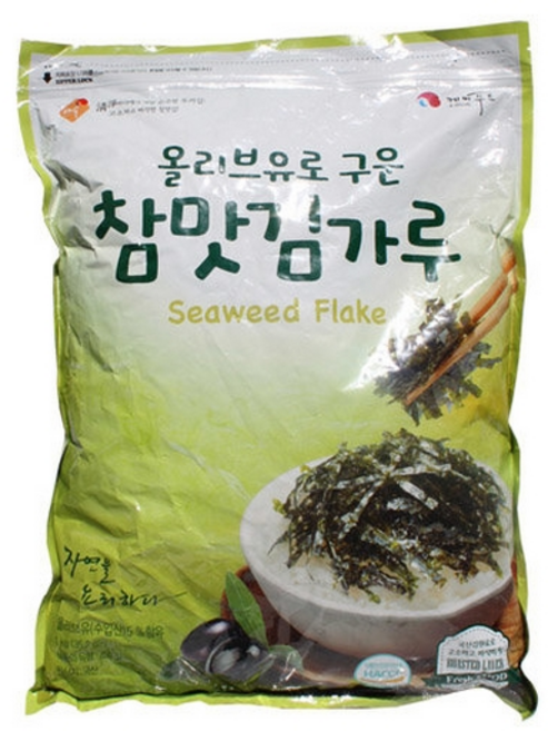케이푸드 올리브유로 구운 참맛 김가루 대용량 업소용, 4개, 1kg